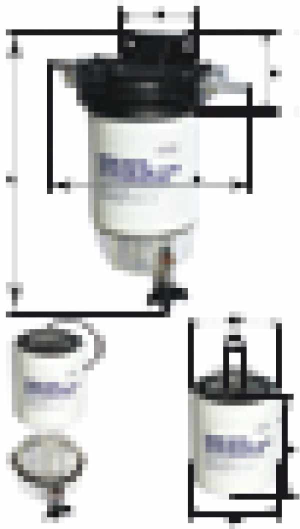 FILTRO DECANTATORE UNIVERSALE ACQUA-CARBURANTE MERCURY COMPLETO